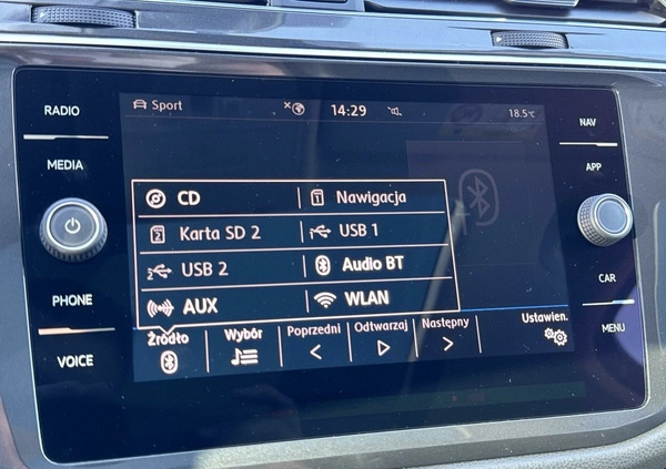 Volkswagen Tiguan Allspace cena 149900 przebieg: 26103, rok produkcji 2019 z Goniądz małe 781